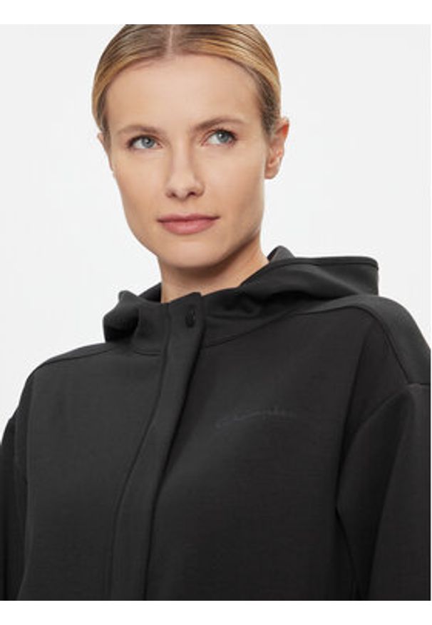 Champion Bluza Hooded Full Zip Sweatshirt 116768 Czarny Regular Fit. Kolor: czarny. Materiał: syntetyk
