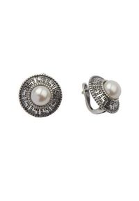 Polcarat Design - Srebrne kolczyki z perełką K3 1724. Materiał: srebrne. Kolor: srebrny. Kamień szlachetny: perła #1
