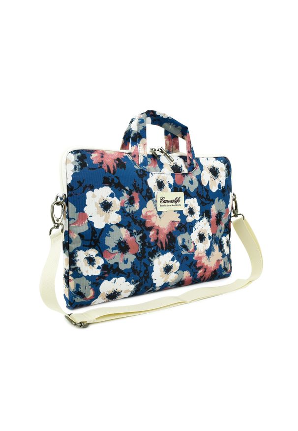 CANVASLIFE - Torba Canvaslife 15''-16'' blue camellia