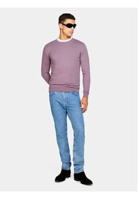 Sisley Sweter 10F2S1C78 Fioletowy Slim Fit. Kolor: fioletowy. Materiał: bawełna