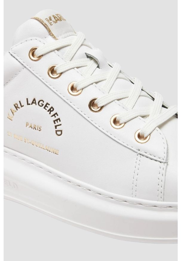 Karl Lagerfeld - KARL LAGERFELD Białe damskie sneakersy KAPRI Maison, Rozmiar 36. Kolor: biały