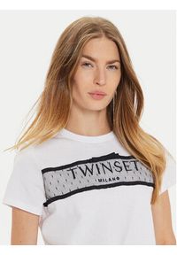 TwinSet - TWINSET T-Shirt 242TT2290 Biały Regular Fit. Kolor: biały. Materiał: bawełna #4