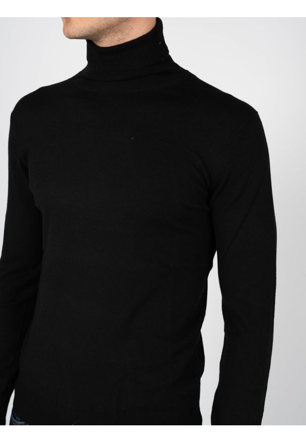 Xagon Man Sweter "Turtleneck" | A22081&ELV18 | Mężczyzna | Czarny. Okazja: na co dzień. Typ kołnierza: golf. Kolor: czarny. Materiał: poliester, nylon, akryl, wełna. Styl: casual