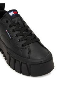 Tommy Jeans Sneakersy Tjw Vulc Flatform Leather EN0EN03008 Czarny. Kolor: czarny. Materiał: skóra #2