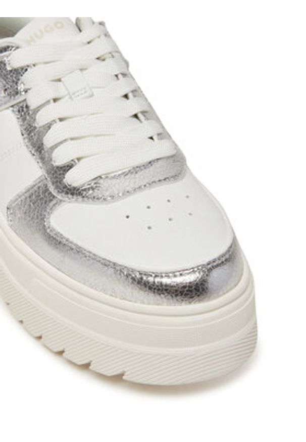 Hugo - HUGO Sneakersy Lyssa Tenn 50541577 Biały. Kolor: biały. Materiał: skóra