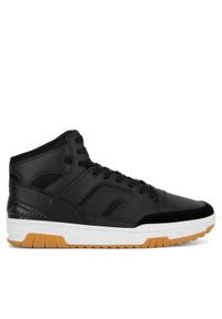 Shaq - SHAQ Buty do koszykówki BREAKER MID AQ95013M-B Czarny. Kolor: czarny. Materiał: skóra, zamsz. Sport: koszykówka #1