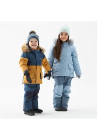 quechua - Spodnie turystyczne dla dzieci Quechua SH500 Mountain. Kolor: niebieski. Materiał: tkanina, polar, materiał. Sezon: zima, lato. Sport: turystyka piesza
