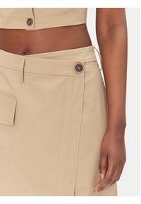 ACCESS FASHION Spódnica midi 53-6037-502 Beżowy Regular Fit. Kolor: beżowy. Materiał: bawełna #4