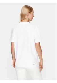 Karl Lagerfeld - KARL LAGERFELD T-Shirt Ikonik 2.0 236W1731 Biały Regular Fit. Typ kołnierza: dekolt w karo. Kolor: biały. Materiał: bawełna #5