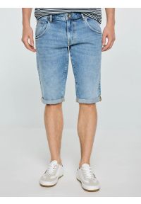 Big-Star - Szorty męskie jeansowe niebieskie Conner 298. Okazja: na co dzień. Kolor: niebieski. Materiał: jeans. Sezon: lato. Styl: casual, vintage, klasyczny #1