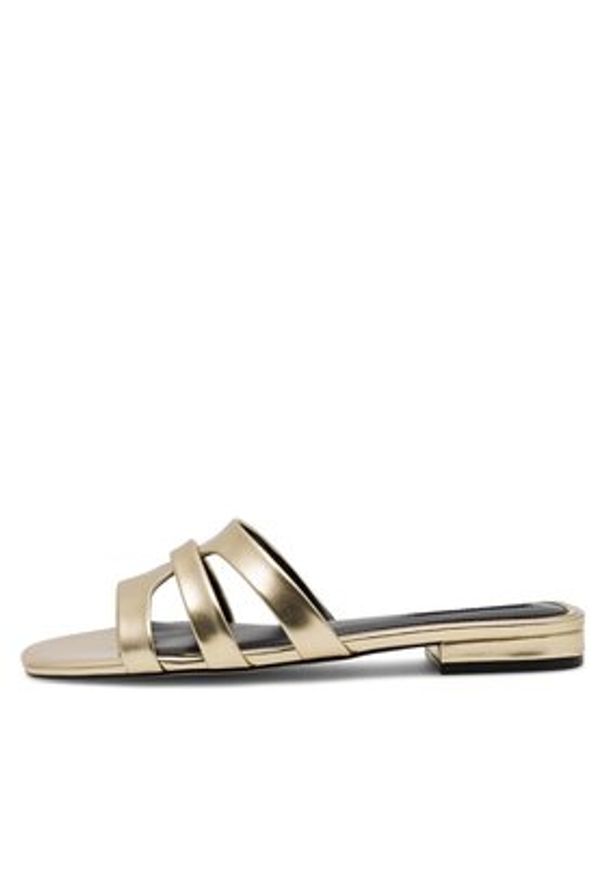 Nine West Klapki 123AL1207-1 Złoty. Kolor: złoty. Materiał: syntetyk