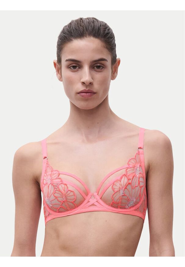 Chantelle Biustonosz z fiszbiną Lush C22OM0 Różowy. Kolor: różowy. Materiał: syntetyk
