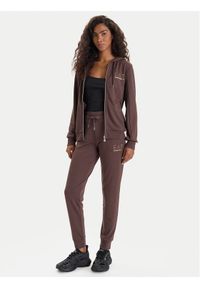 EA7 Emporio Armani Dres 8NTV51 TJ9RZ U6063 Brązowy Regular Fit. Kolor: brązowy. Materiał: wiskoza