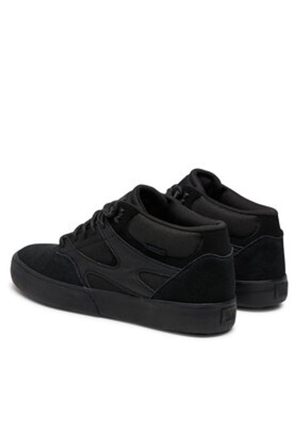 DC Sneakersy Kalis Vulc Mid Wnt ADYS300744-BB2 Czarny. Kolor: czarny. Materiał: zamsz, skóra