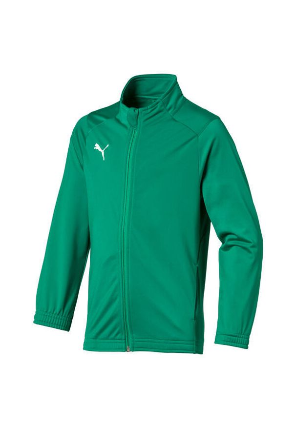 Kurtka Puma Junior Liga Poly Jacket Core dla Dzieci - Sportowa i Wytrzymała. Kolor: wielokolorowy, biały. Materiał: poliester. Sport: piłka nożna