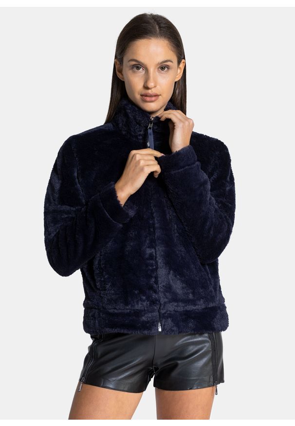 columbia - Bluza polarowa damska Columbia Bundle Up Fleece (1907222-472). Kolor: niebieski. Materiał: polar