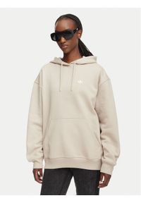 Adidas - adidas Bluza Essentials Oversized Fleece Hoodie KR3591 Beżowy Oversize. Kolor: beżowy. Materiał: bawełna #1