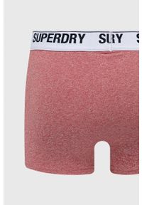 Superdry Bokserki (2-pack) męskie kolor czerwony. Kolor: czerwony. Materiał: bawełna