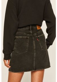 Levi's® - Levi's - Spódnica jeansowa. Okazja: na spotkanie biznesowe, na co dzień. Stan: podwyższony. Kolor: czarny. Materiał: jeans. Styl: biznesowy, casual #3