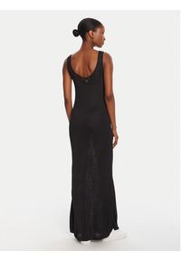 Calvin Klein Jeans Sukienka dzianinowa LV047C304G Czarny Slim Fit. Kolor: czarny. Materiał: wiskoza #5