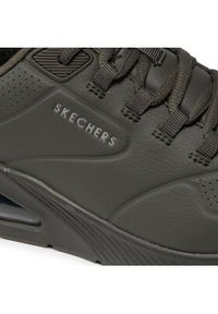 skechers - Skechers Sneakersy Uno 2 232181/OLV Zielony. Kolor: zielony. Materiał: skóra