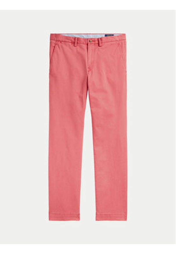 Polo Ralph Lauren Chinosy 710704176005 Różowy Slim Fit. Kolor: różowy. Materiał: bawełna
