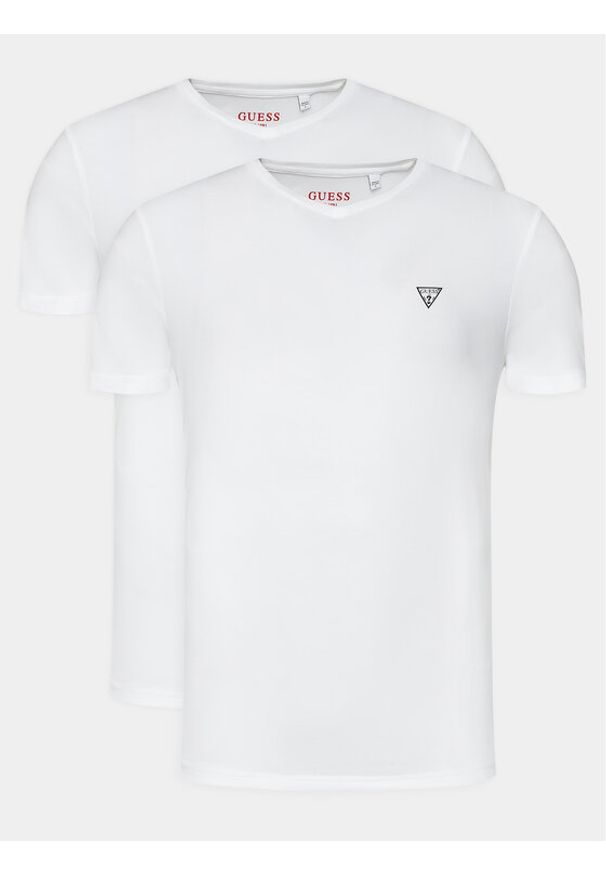 Guess Komplet 2 t-shirtów Caleb U97G03 KCD31 Biały Regular Fit. Kolor: biały. Materiał: bawełna