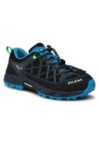 Trekkingi Salewa Jr Wildfire 64007-3847 Ombre Blue/Fluo Green. Kolor: czarny. Materiał: materiał #1