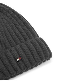 TOMMY HILFIGER - Tommy Hilfiger Czapka AM0AM12798 Szary. Kolor: szary. Materiał: kaszmir #5