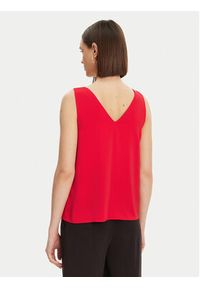 Pieces Top Franan 17146424 Czerwony Regular Fit. Kolor: czerwony. Materiał: syntetyk #4