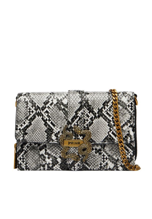 Just Cavalli Torebka 80RA5PL6 ZSD84 Szary. Kolor: szary. Materiał: skórzane