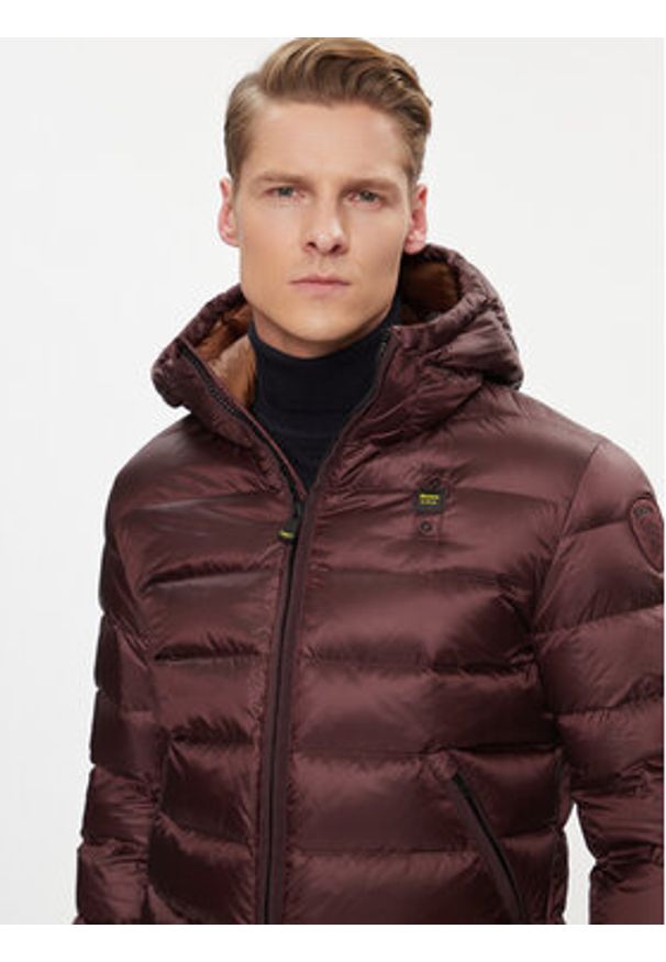 Blauer Kurtka puchowa 23WBLUC03075 Brązowy Regular Fit. Kolor: brązowy. Materiał: syntetyk, puch