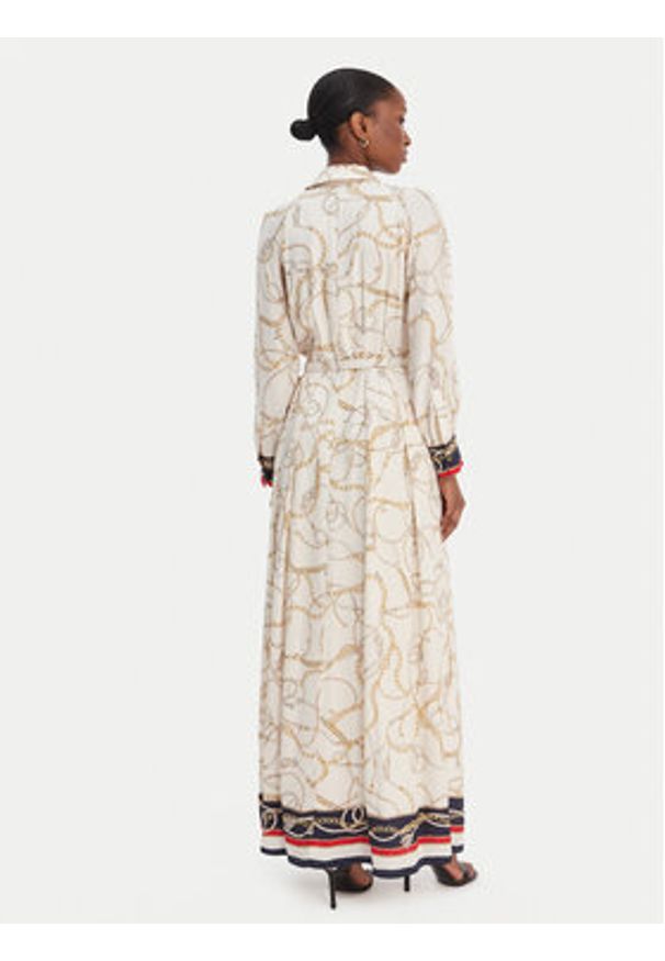 Marciano Guess Sukienka koszulowa 6RGK33 7439A Écru Regular Fit. Materiał: wiskoza. Typ sukienki: koszulowe