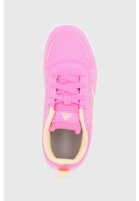 Adidas - adidas Buty dziecięce Tensaur K kolor różowy. Nosek buta: okrągły. Zapięcie: sznurówki. Kolor: różowy. Materiał: guma