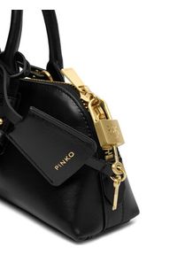 Pinko - PINKO Torebka Bowling Bag Baguette AI 25-26 PLTT 105334 A0QO Czarny. Kolor: czarny. Materiał: skórzane #7