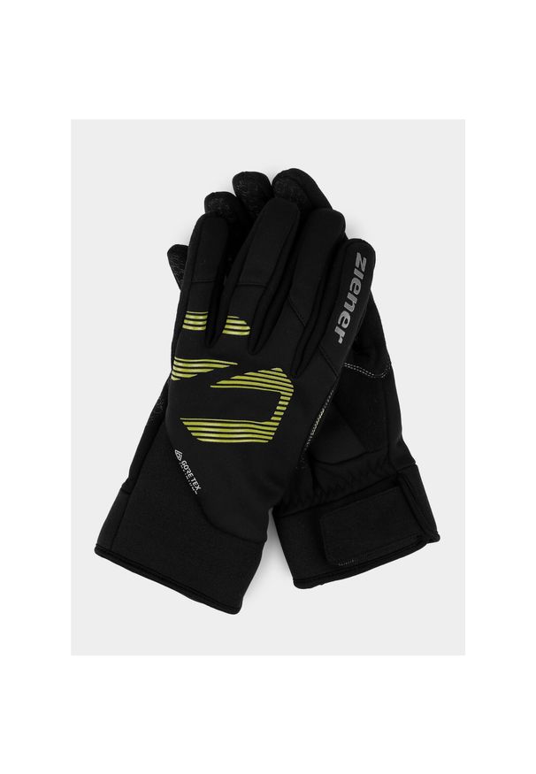 Rękawice softshellowe Ziener Ilko GTX INF. Kolor: czarny. Sezon: zima. Sport: narciarstwo