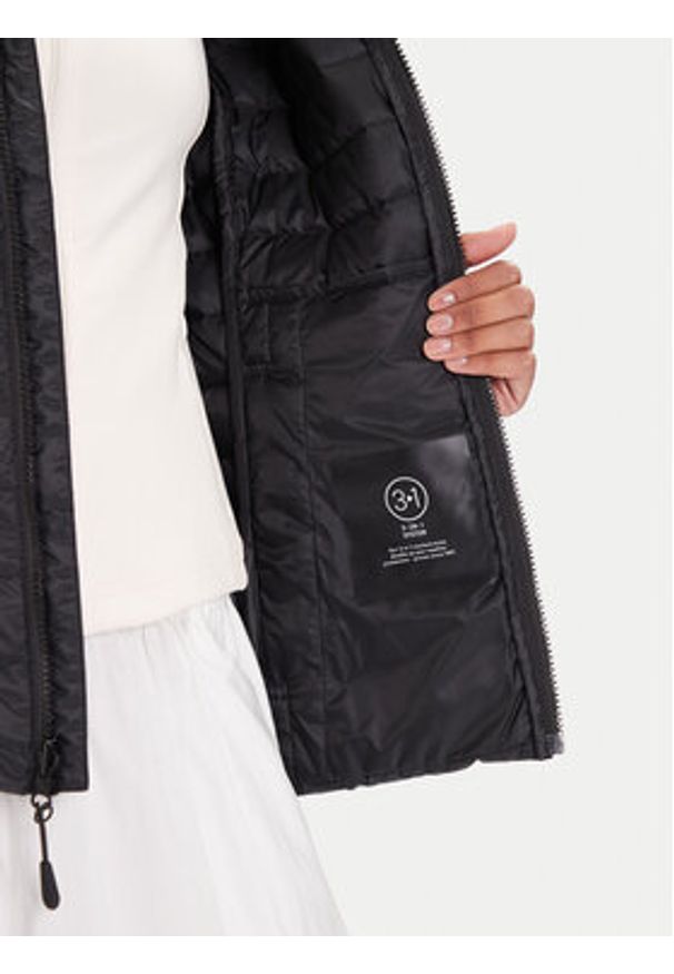 Jack Wolfskin Kurtka puchowa Pilvi 1207761 Czarny Regular Fit. Kolor: czarny. Materiał: syntetyk