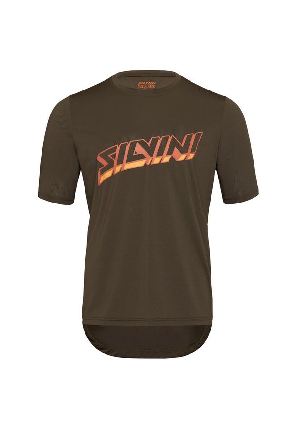 Silvini - Koszulka rowerowa męska Denno. Kolor: brązowy, pomarańczowy, zielony, wielokolorowy. Materiał: jersey. Sport: kolarstwo