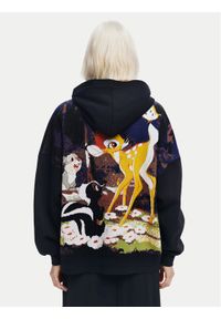 Desigual Bluza Bambi 24WWSK09 Czarny Oversize. Kolor: czarny. Materiał: wiskoza, syntetyk #1