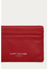 Kurt Geiger London - Portfel skórzany. Kolor: czerwony. Materiał: skóra. Wzór: gładki #3