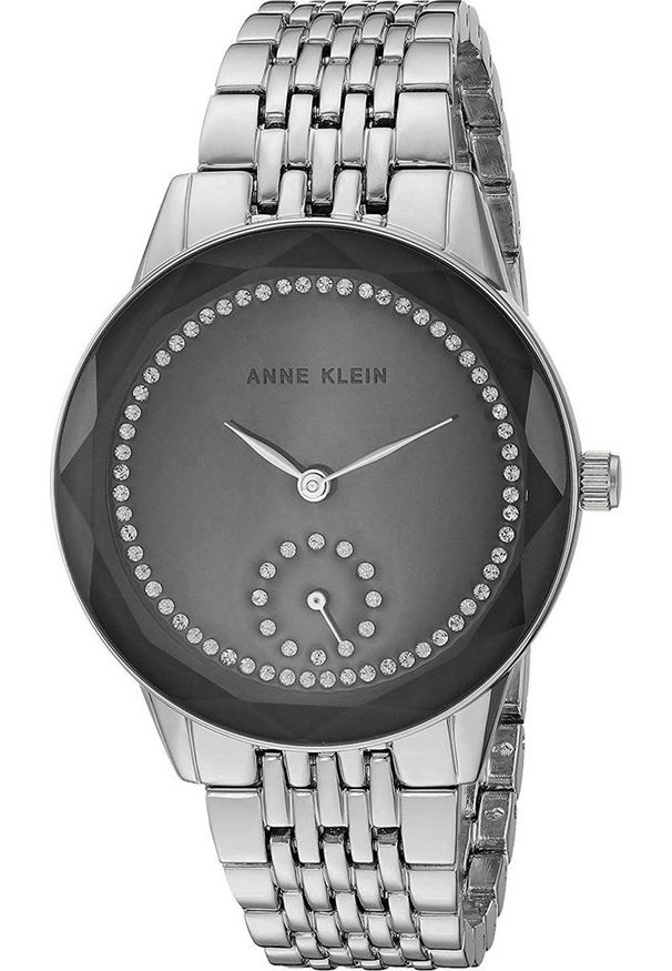 Zegarek Anne Klein Zegarek damski Anne Klein AK-3507GYSV CYRKONIE srebrny. Kolor: srebrny