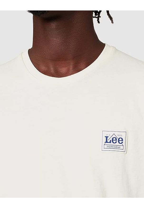 Lee - LEE SS TIE DYE TEE MĘSKI T-SHIRT KOSZULKA LOGO NAVY L62TND35 112144193