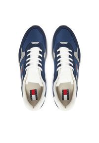 Tommy Jeans Sneakersy Tjm Runner Casual EM0EM01590 Granatowy. Okazja: na co dzień. Kolor: niebieski. Materiał: materiał #3