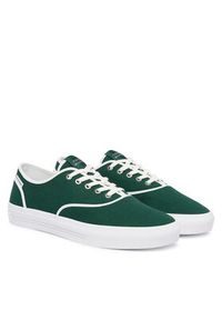 TOMMY HILFIGER - Tommy Hilfiger Tenisówki Th Vulc Cup Long Lace Canvas FM0FM05874 Zielony. Kolor: zielony. Materiał: materiał #3