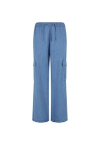 Urban Classics - Lekkie Spodnie Cargo Dla Kobiet. Kolor: szary, niebieski, wielokolorowy. Długość: długie #1