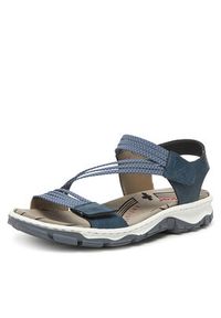 Rieker Sandały CEO-68871-14 Niebieski. Kolor: niebieski. Materiał: materiał #7