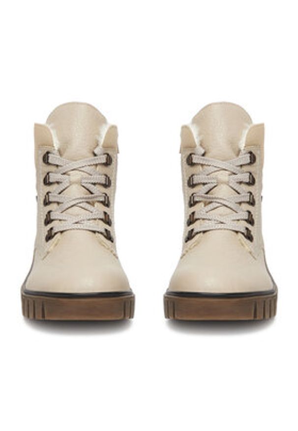 Rieker Trzewiki CEO-Y3433-60 Beżowy. Kolor: beżowy. Materiał: materiał