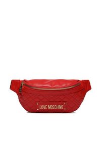 Love Moschino - LOVE MOSCHINO Saszetka nerka JC4003PP1HLA0500 Czerwony. Kolor: czerwony. Materiał: skóra