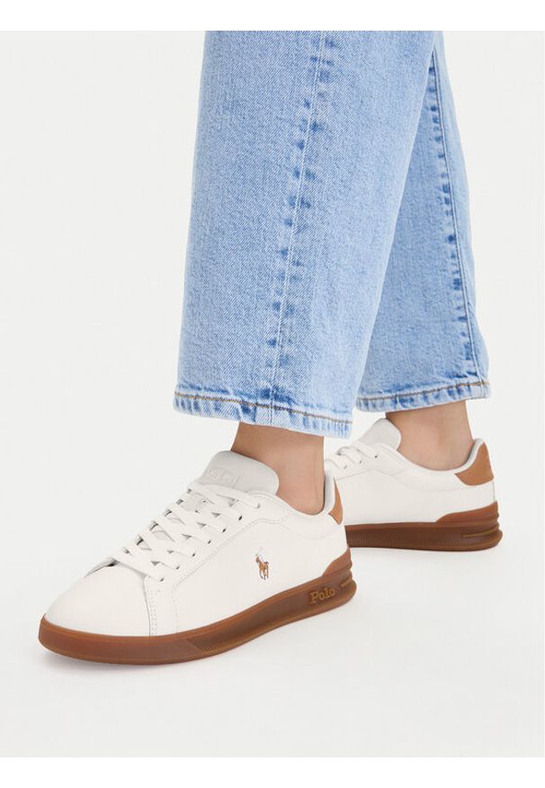 Polo Ralph Lauren Sneakersy 804P08223001 Biały. Kolor: biały. Materiał: skóra