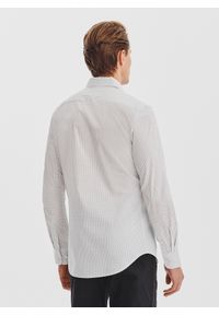 Pako Lorente - PAKO LORENTE - Biała koszula męska w mikrowzór. Kolor: biały. Materiał: elastan, bawełna. Długość rękawa: długi rękaw. Długość: długie #2